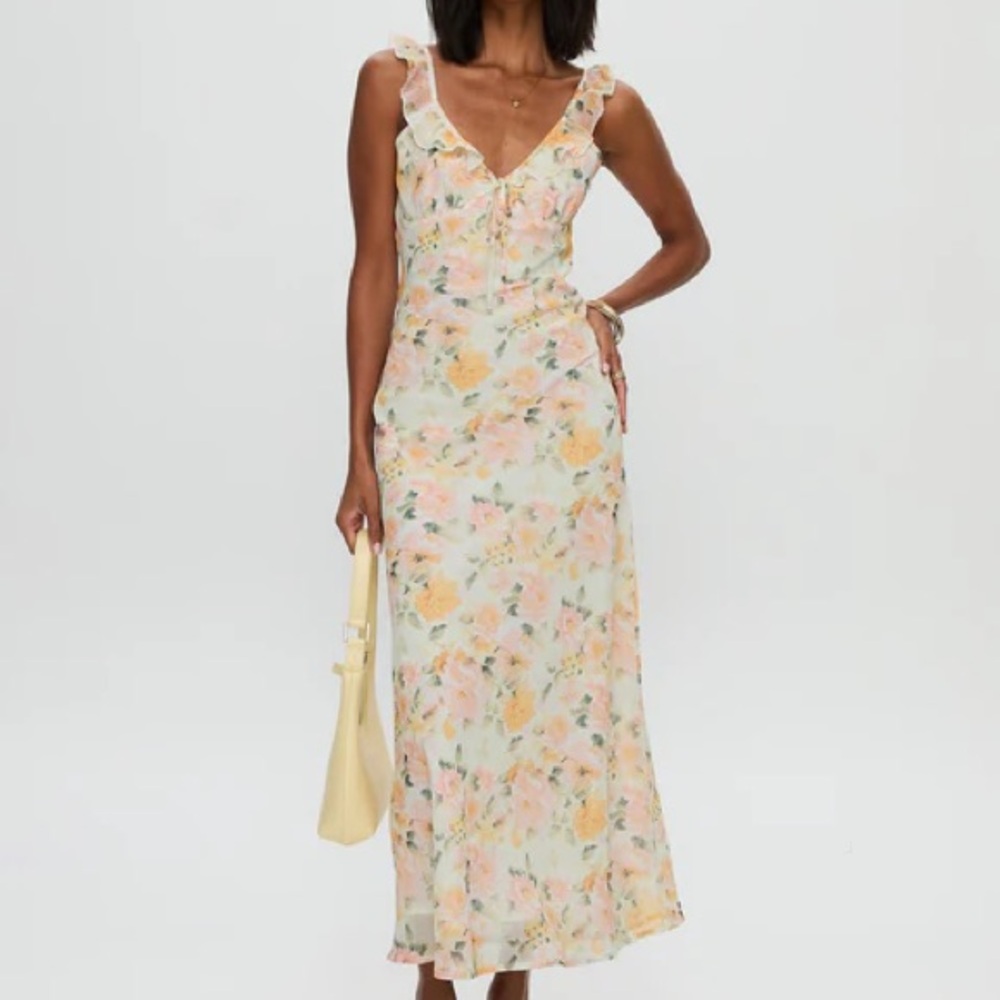 Princess Polly On a Wave Frill Maxi Dress